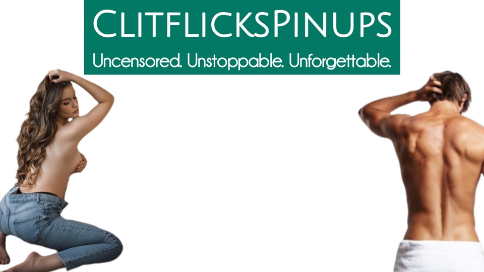 Desktop view banner of Clitflickspinups with two models